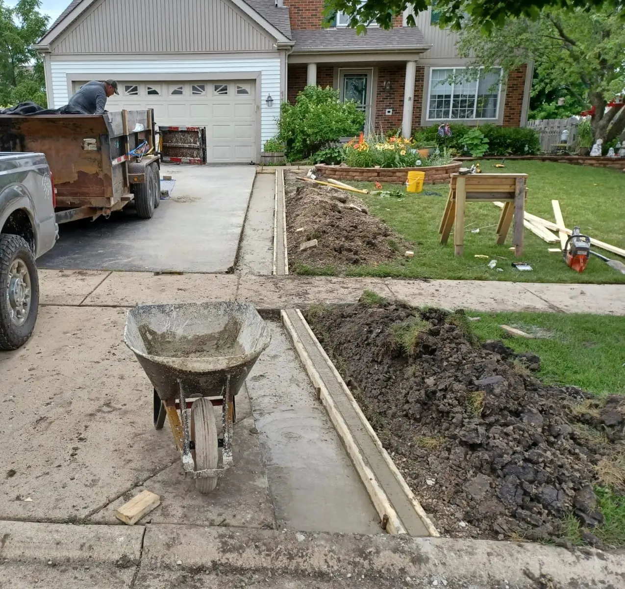 Driveway Extension & New Sidewalk 5